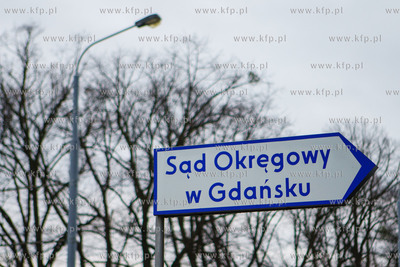 Znak informacyjny. Sąd Okęgowy w Gdańsku, 1.02.2022...