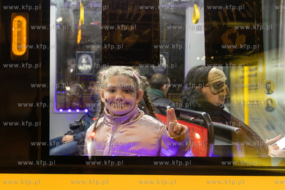 Gdńsk. Halloweenowy tramwaj. 31.10.2024 / fot. Anna...