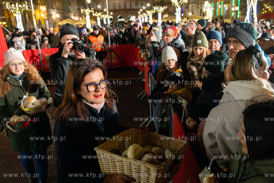 Gdańsk, ul. Długi Targ. Gdańska Wigilia 2024. 22.12.2024...