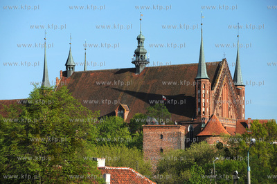 Frombork, Wzgorze Katedralne. Gotycka katedra pw. Wniebowziecia...