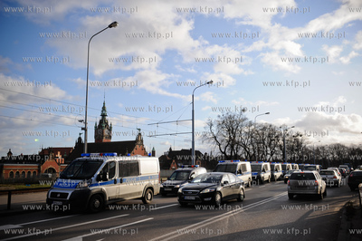 Transport kibicow Ruchu Chorzow, ktorzy przyjechali...