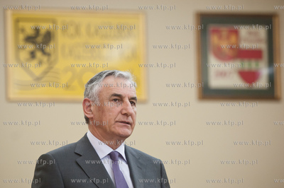 Gdansk. Urzad Marszalkowski. Sala Herbowa. Marszalek...