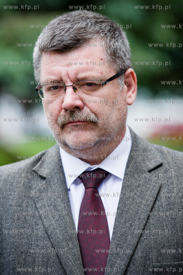 Gdansk. Park przy pomniku Swietopelka. Konferencja...