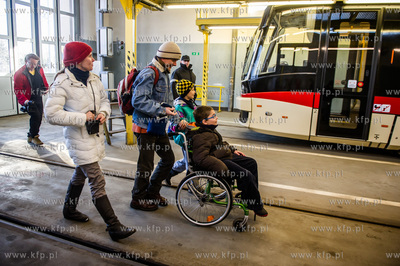 Gdansk. Zajezdnia tramwajowa Zakladu Komunikacji Miejskiej,...