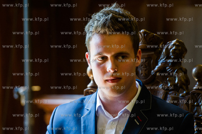 Gdansk. Nowy Ratusz. Uroczystosc wreczenia nagrod w...