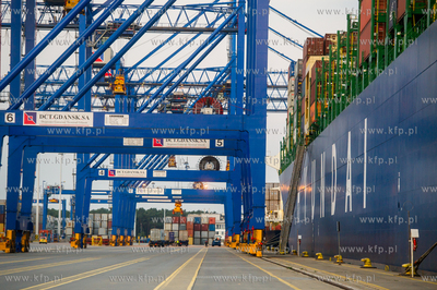 Gdansk. Terminal kontenerowy DCT. Kolejne zawiniecie...