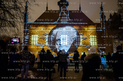 Gdańsk. Video Mapping na Ratuszu Staromiejskim - wideoprojkcja...