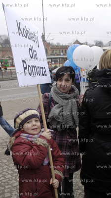 Manifa czyli coroczny przemarsz ulicami Gdanska feministek...