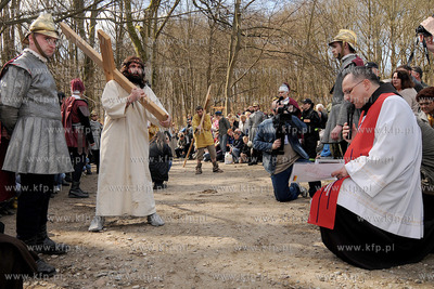 W scenerii Kaszubskiej Golgoty zostala odegrana Inscenizacja...