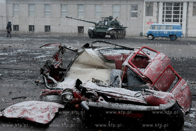 Plan zdjeciowy filmu o masakrze robotnikow na Wybrzezu...