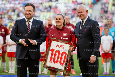Liga Narodów Kobiet: Polska - Rumunia n/z Ewa Pajor...