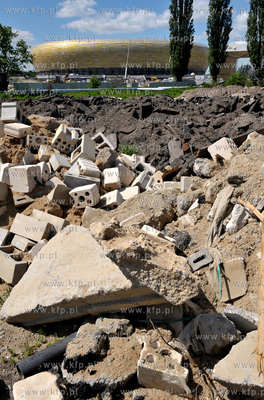 Ostatni etap prac na PGE ARENA w Gdansku, przed oddaniem...