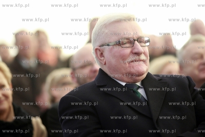 Gdansk Rebiechowo. Lotnisko im. Lecha Walesy. Uroczyste...