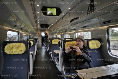 Miedzynarodowe Targi Gdanskie. Wloski pociag Pendolino...