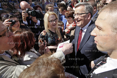 Wizyta Prezydenta RP Bronislawa Komorowskiegow Sztumie....