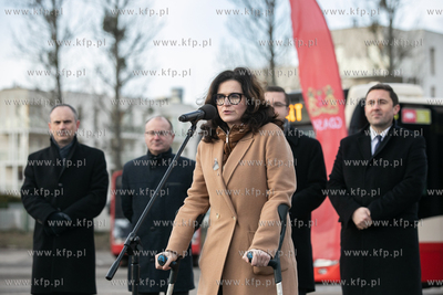 Zajezdnia autobusowa przy ul Hallera w Gdańsku. Konferencja...