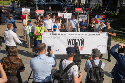 Targ Rybny w Gdańsku Protest aktywistów z Fundacji...