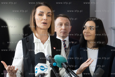 Konferencja powitalna nowej Wojewody Pomorskiej. Nz....