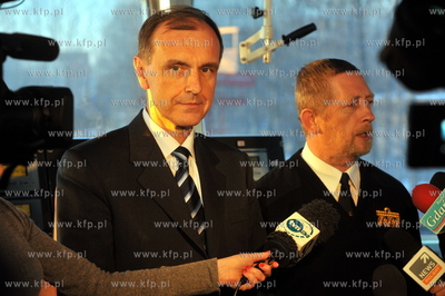 Minister Obrony Narodowej Bogdan Klich na ORP Kontradmiral...