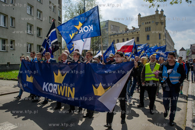 Gdansk. Manifestacja przeciwko podatkowi PIT, zorganizowana...