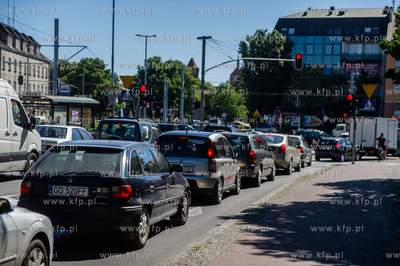 Gdansk. Skrzyzowanie Huciska oraz Walow Jagiellonskich.
02.07.2015
fot....