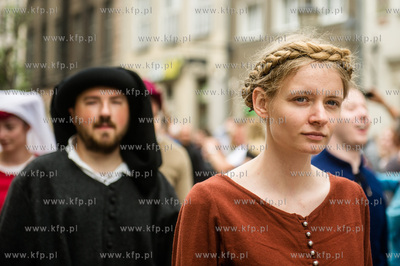 Gdansk. Swieto Miasta.  Parada Gdansczan - Wiwat Gdansk....