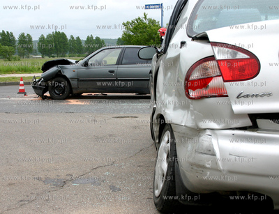 Wypadek drogowy na skrzyzowaniu ul. Pomorskiej i Gdanskiej...