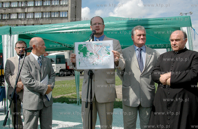 Inauguracja budowy linii tramwajowej na gdanskie osiedle...