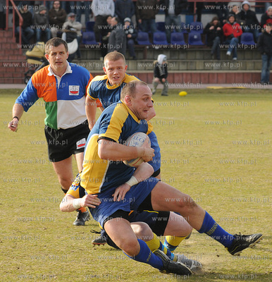 Liga Rugby. Stadion GOSiR w Gdyni. Mecz Arka Gdynia...