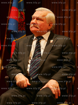 Wizyta Lecha Walesy w Szczecinie, gdzie podczas uroczystej...