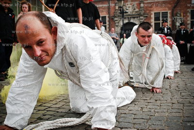 Jedna z atrakcji Jarmarku sw. Dominika byl chrzest...