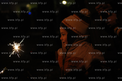 Gdynia. Skwer Kosciuszki. Mieszkancy Gdyni swietuja...