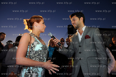 Sopot. Molo. Inauguracja Orange Kino Letnie.
n/z Julia...