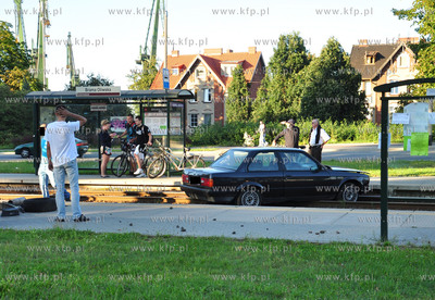 Na wysokosci Placu Zebran Ludowych w Gdansku doszlo...