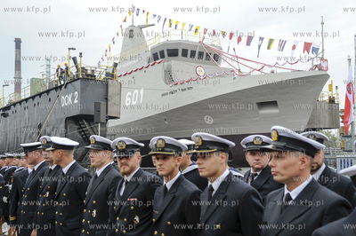 Gdansk  Stocznia Remontowa Shipbuilding Chrzest i wodowanie...