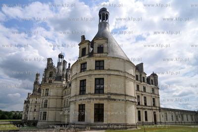 Zamek w Chambord, najwiekszy z zamkow w dolinie Loary....
