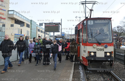 Gdansk - Wrzeszcz. Przystanek tramwajowy na al. Grunwaldzkiej...