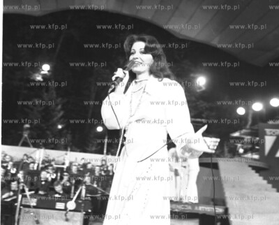 Anna Jantar na festiwalu Piosenki w Sopocie. 08.75...