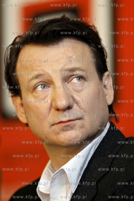 Gdansk. Ratusz Glownego Miasta. Konferencja prasowa...