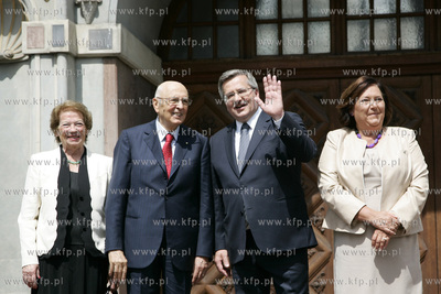 Gdansk. Dwor Artusa. Powitanie przez Prezydenta RP...