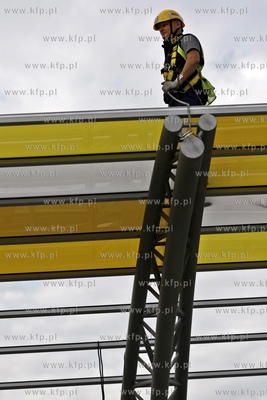 Gdansk Letnica. Budowa przystanku tramwajowego przy...