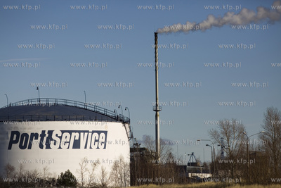 Gdansk. Westerpaltte. Port Polnocny. Firma Port Service...