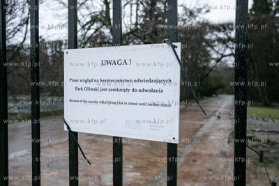 Z powodu silnego wiatru zamknięto Parki Oliwski.
19.02.2022
fot....