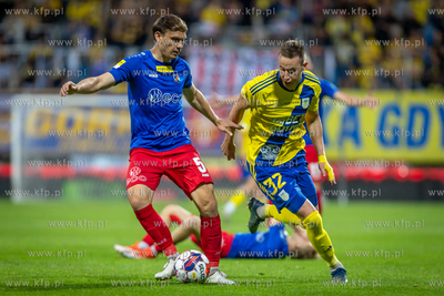 Baraże o ekstraklasę. Arka Gdynia - Odra Opole. Nz.
30.11.2023
fot....
