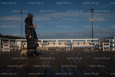 Nowe ławki na molo w Brzeźnie. 19.03.2026 fot. Paweł...