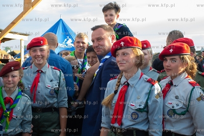 Prezydent Andrzej Duda odwiedził harcerzy na Zlocie...