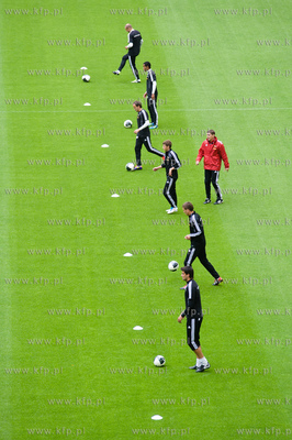 Gdansk. Stadion PGE Arena. Pierwszy oficjalny trening...