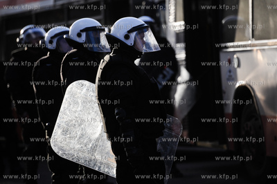 Transport kibicow Ruchu Chorzow, ktorzy przyjechali...