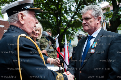 Gdansk. Pomnik Pamieci Polakow mieszkających na Wolyniu....