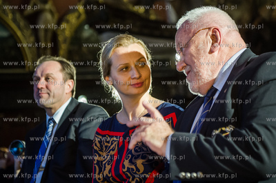 Gdansk. Dwor Artusa. Gala wreczenia nagrod dla zeglarzy...